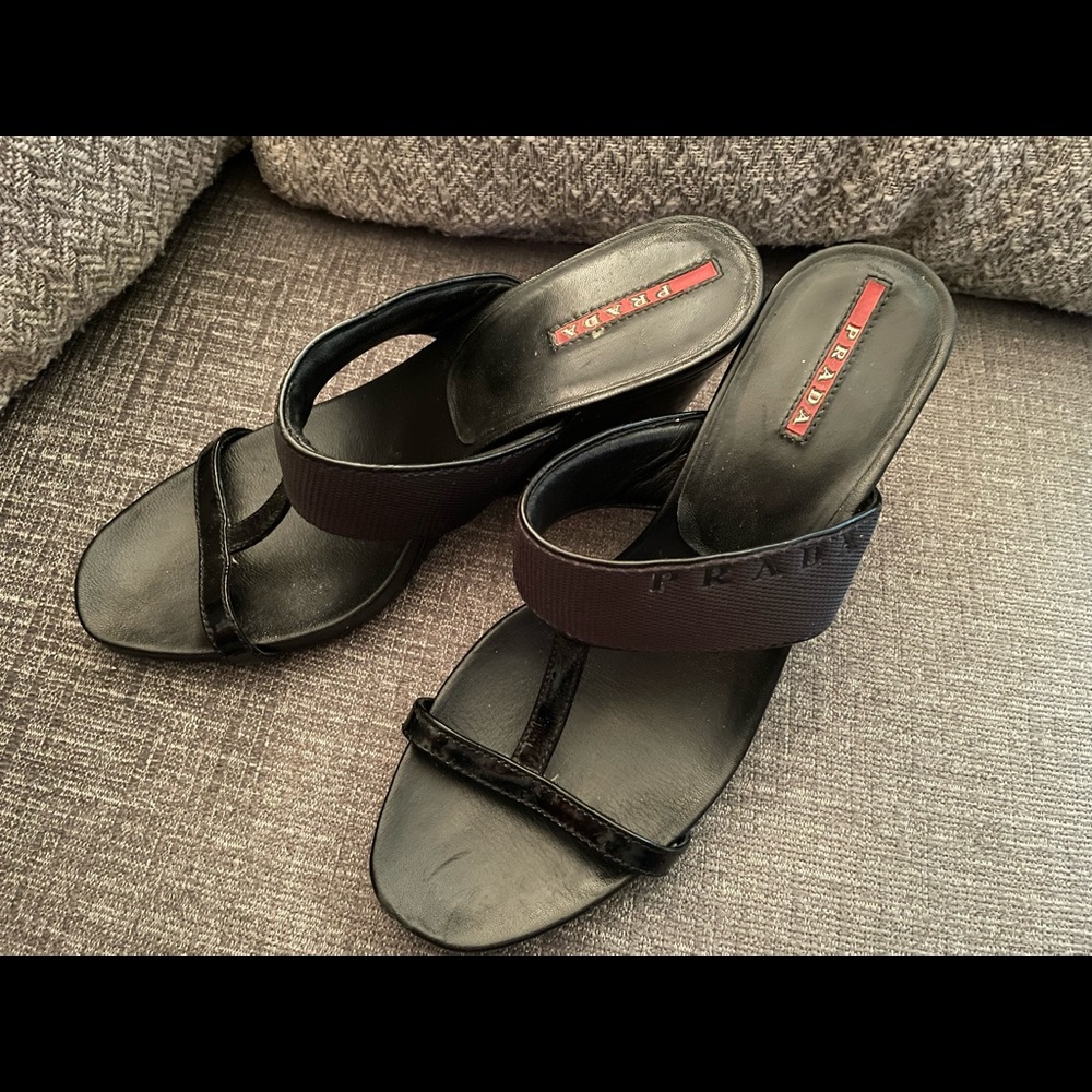 Prada wedge sandals